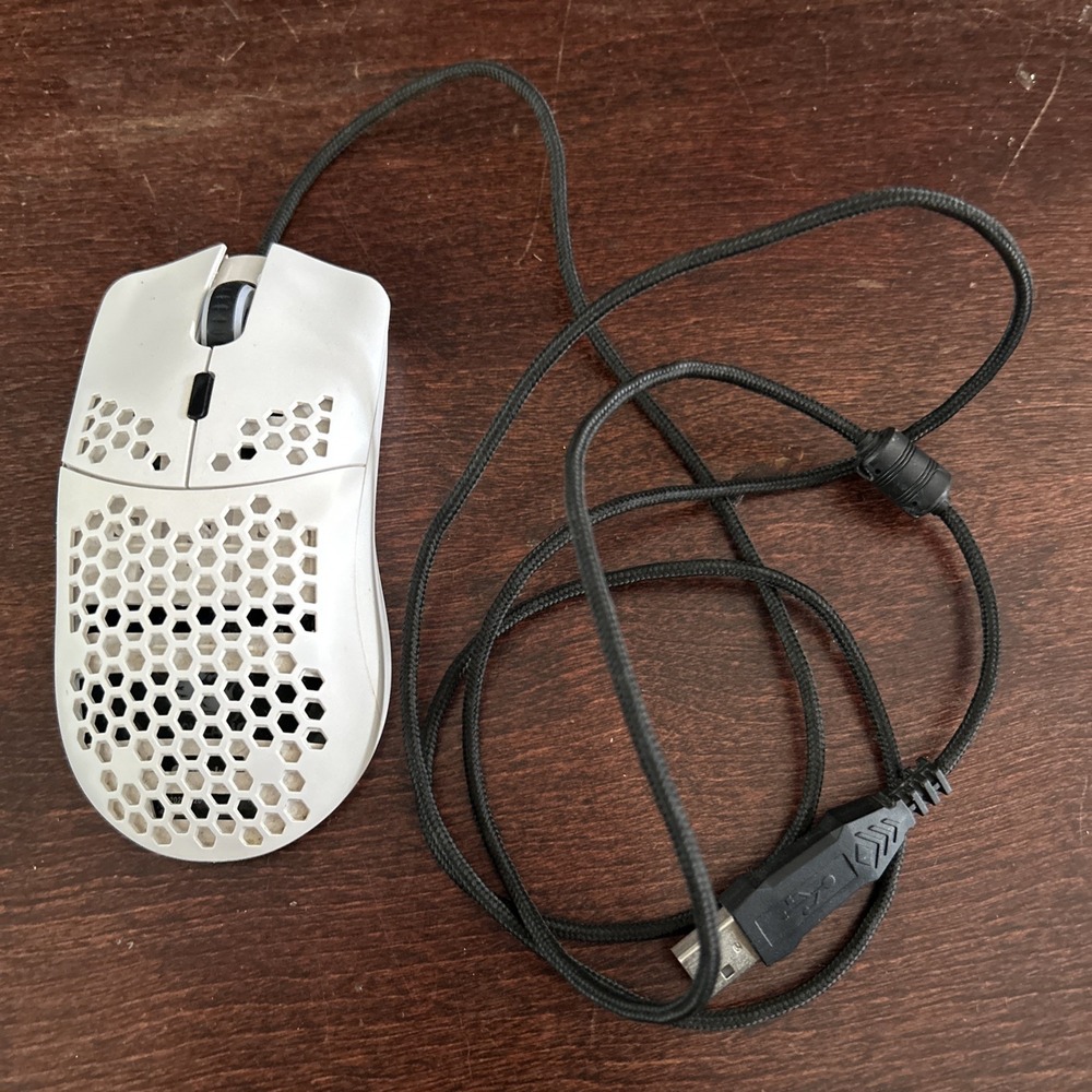 Glorious Model O Wired PC Gaming Mouse - White (GO-WHITE) F1